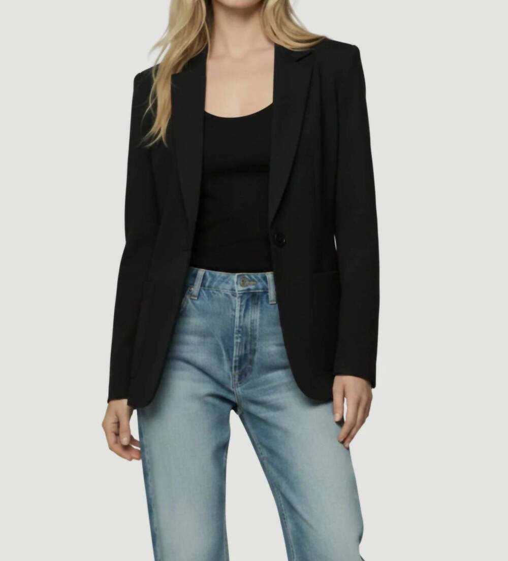 NEW MAJESTIC FILATURES french terry blazer in black